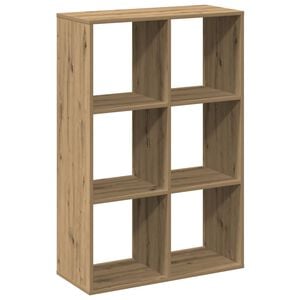 vidaXL Raumteiler-B&uuml;cherregal Artisan-Eiche 69,5x29x103,5 cm