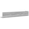 vidaXL Wandregale 2 Stk. Grau Sonoma 100x16,5x16,5 cm Holzwerkstoff