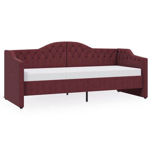 vidaXL Tagesbett mit Matratze USB Lila Stoff 90x200 cm