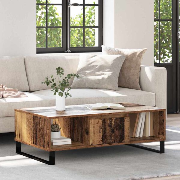 vidaXL Couchtisch Altholz 104 x 60 x 35 cm Holzwerkstoff