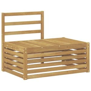 vidaXL Outdoor-Sofagarnitur Wei&szlig; 91 x 63 x 73 cm Massivholz Akazie