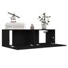 vidaXL 8-tlg. TV-Schrank-Set Schwarz Holzwerkstoff