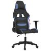 vidaXL Gaming-Stuhl Schwarz und Blau Stoff