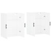 vidaXL Wandschr&auml;nke 2 Stk. Wei&szlig; 69,5x34x90 cm