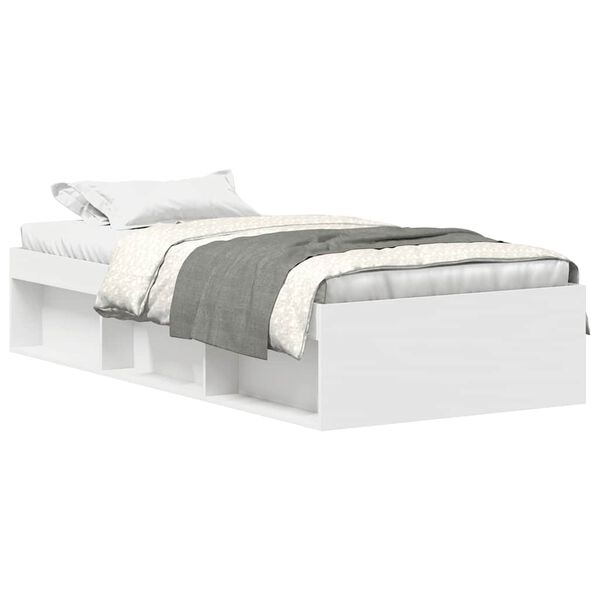 vidaXL Bettgestell Wei&szlig; 75x190 cm