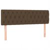 vidaXL Boxspringbett mit Matratze Dunkelbraun 140x190 cm Stoff