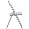 vidaXL Klappstuhl 8 pcs Wei&szlig; und Grau 48 x 43,5 x 81 cm Kunstleder