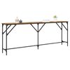 vidaXL Konsolentisch Altholz 200 x 29 x 75 cm Schichtholz und Metall