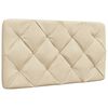 vidaXL Bettgestell ohne Matratze Creme 90x190 cm Stoff
