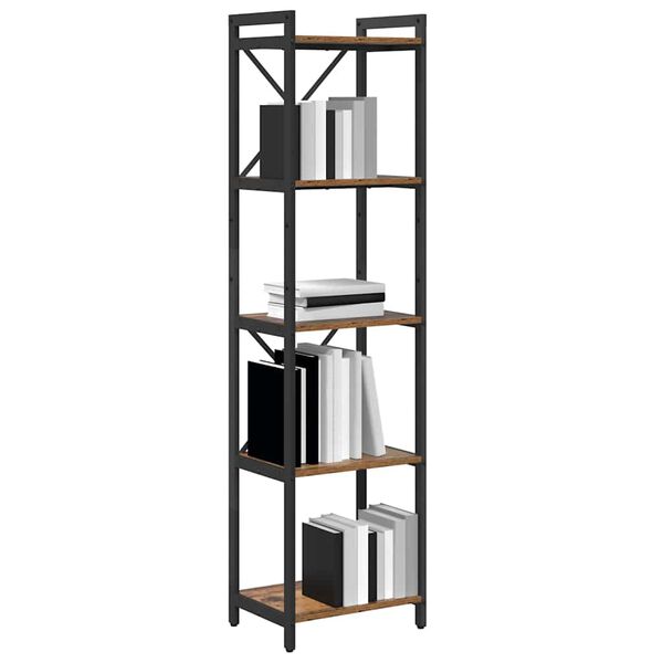 vidaXL B&uuml;cherregal Altholz 40 x 30 x 155 cm Holzwerkstoff