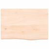 vidaXL Waschtischplatte 60x40x(2-6) cm Massivholz Unbehandelt