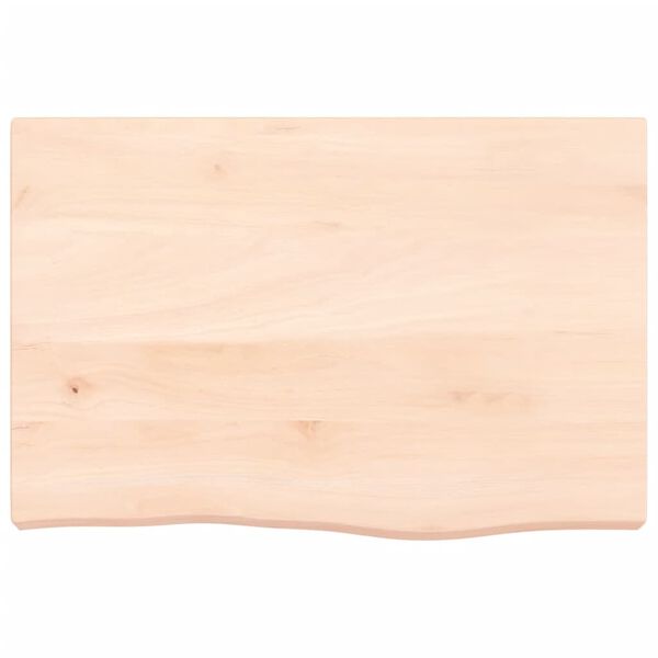 vidaXL Waschtischplatte 60x40x(2-6) cm Massivholz Unbehandelt