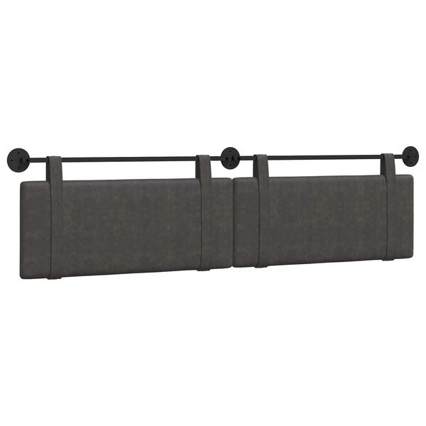 vidaXL H&auml;ngevorderseite Uni Schwarz 210 x 55 x 5 cm Antikes PU