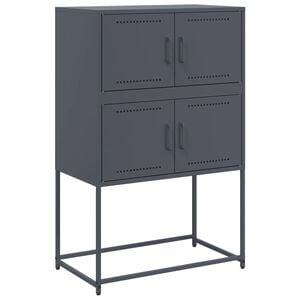 vidaXL Sideboard Anthrazit 68,5x38,5x107 cm Stahl