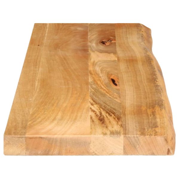 vidaXL Tischplatte mit Baumkante 120x30x2,5 cm Massivholz Mango