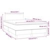 vidaXL Boxspringbett mit Matratze Dunkelgr&uuml;n 120x200 cm Samt