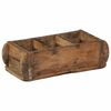vidaXL Tablett 4 pcs Braun 30 x 14 x 9 cm Massives upgecyceltes Holz