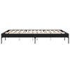 vidaXL Bettgestell Schwarz 150x200 cm Holzwerkstoff und Metall