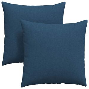 vidaXL Sofakissen 2 pcs Blau 60 x 60 cm Stoff