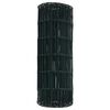 vidaXL Eurozaun Gr&uuml;n 0,4 x 50 m PVC-beschichtetes Eisen
