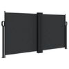 vidaXL Seitenmarkise Ausziehbar Schwarz 120x600 cm