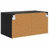 vidaXL Wandschr&auml;nke 2 pcs Schwarz Eichen-Optik 68 x 37 x 35 cm