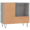 vidaXL Badschrank Grau Sonoma 65x33x60 cm Holzwerkstoff