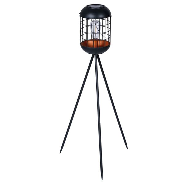 Luxform LED-Garten-Solarleuchte Lighthouse mit Stativ Kupfern Schwarz