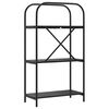 vidaXL B&uuml;cherregal Schwarz Eichen-Optik 60 x 30 x 109 cm Holzwerkstoff