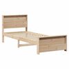 vidaXL Bettrahmen mit Kopfteil Braun 100 x 200 cm Holzwerkstoff