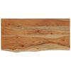 vidaXL Wandregal 40x20x3,8 cm Rechteckig Massivholz Akazie Baumkante