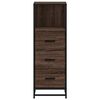 vidaXL Badschrank Braun Eichen-Optik 35x37,5x100 cm Holzwerkstoff