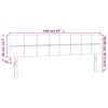vidaXL Kopfteile 2 Stk. Blau 80x5x78/88 cm Stoff