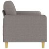 vidaXL 2-Sitzer-Sofa Taupe 140 cm Stoff