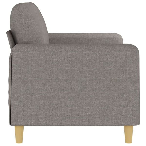 vidaXL 2-Sitzer-Sofa Taupe 140 cm Stoff