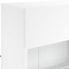 vidaXL TV-Wandschrank mit LED-Leuchten Wei&szlig; 98,5x30x60,5 cm