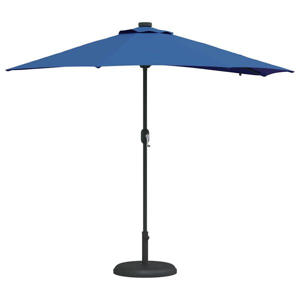 vidaXL Garten-Sonnenschirm Azurblau 294 x 150 x 223 cm