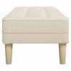 vidaXL Bank mit Kissen Leinen 113 x 57 x 39 cm Stoff