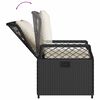 vidaXL 9-tlg. Garten-Essgruppe mit Kissen Schwarz Poly Rattan