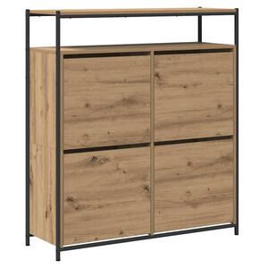vidaXL Schuhschrank Artisan-Eiche 100 x 34 x 112 cm Holzwerkstoff