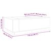 vidaXL Couchtisch mit Infinity-LED Sonoma-Eiche 116x69x40 cm