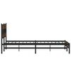 vidaXL Metallbett ohne Matratze Braun Eichen-Optik 193x203 cm