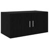 vidaXL Wandschrank Schwarz Eichen-Optik 80 x 42,5 x 40 cm