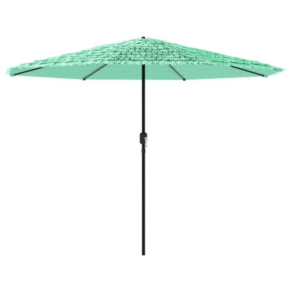 vidaXL Sonnenschirm mit Stahlmast Gr&uuml;n 324x324x247 cm