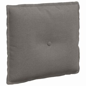 vidaXL R&uuml;cken Kissen Hellgrau 50 x 45 cm Cordstoff
