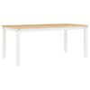vidaXL Esstisch Corona Wei&szlig; 180x90x75 cm Massivholz Kiefer