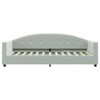 vidaXL Tagesbett mit Matratze Hellgrau 80x200 cm Samt