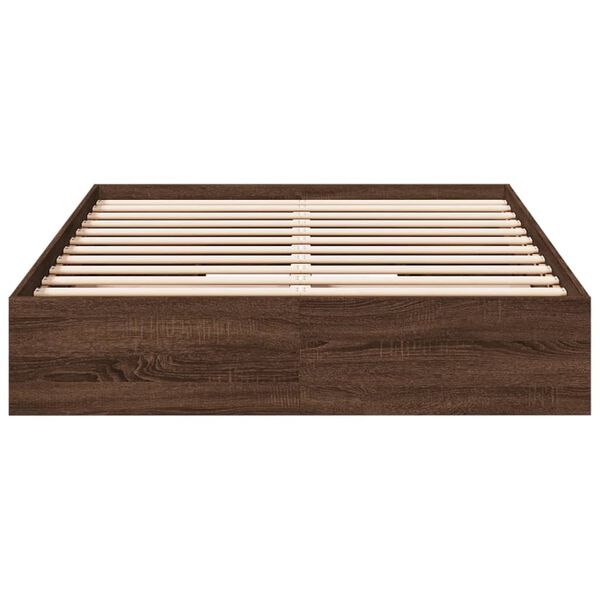vidaXL Bettgestell mit Schubladen Braun Eichen-Optik 120x200 cm