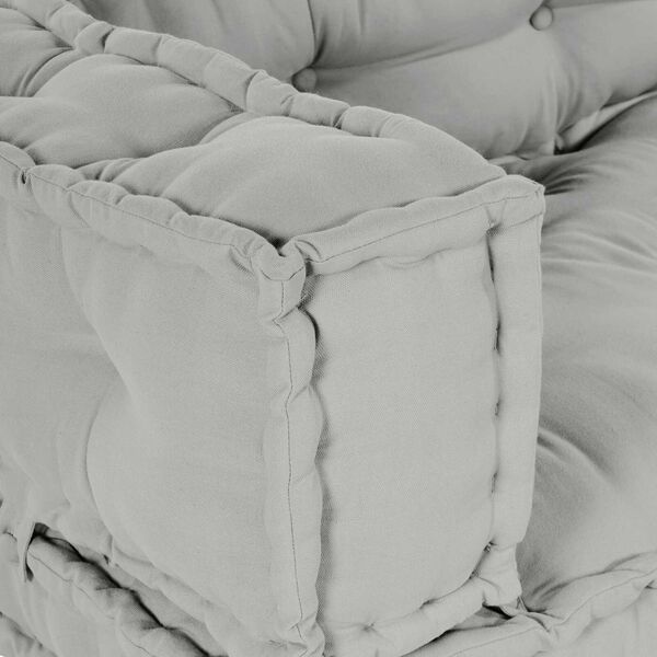 vidaXL Pallet Sofa Kissen Grau Stoff