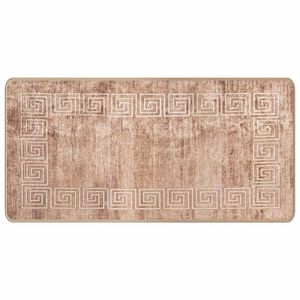 vidaXL Teppichl&auml;ufer MARSA Wei&szlig; 50 x 100 cm Polyester und PVC